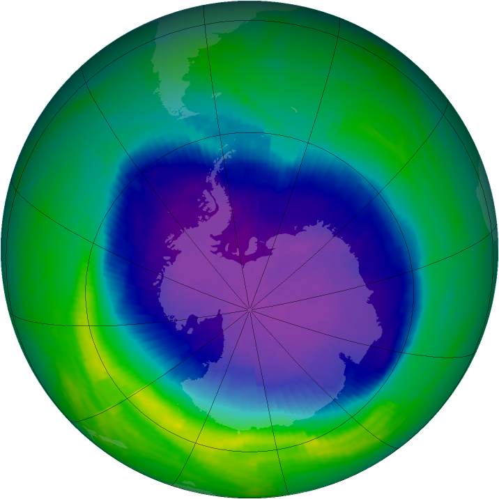 Ozone Map 2001-10-10